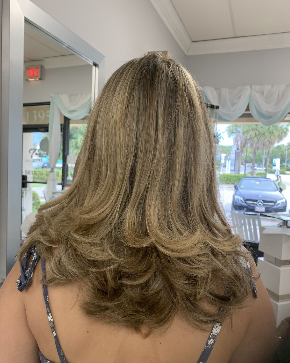 Lived-in balayage grown out on purpose, Touch&eacute;e Organic Salon, Juno Beach