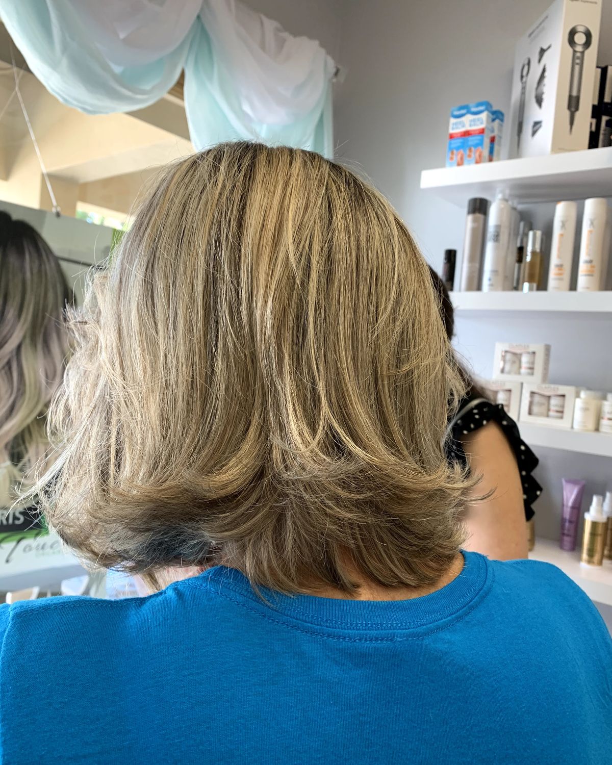 Silver, blended and glossed at Touchée Organic Salon, Juno Beach